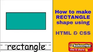 How to make Rectangle Shape using HTML and CSS | | Web development