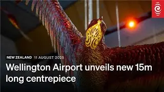 Wellington Airport unveils replacement for iconic giant eagles | RNZ