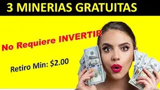 🤑 03 MINADORAS  PARA TRABAJAR SIN INVERSION - ETH, USDT -Minimos Retiros - DIC2022 🤑