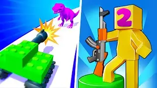 Toy Rumble | Merge Run Battles - 1⭐ Gameplay Walkthrough Max Levels