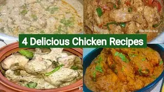 4 Mazedar Chicken ki Recipe ❤ New Chicken Recipes By Falac Recipes Hindi.