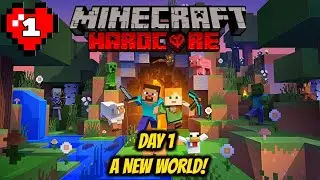 CAN I SURVIVE MINECRAFT HARDCORE!? (Days 1-1,000) *Ep 1* 🔴(LIVE)🔴