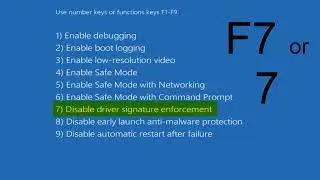 How To Disable Driver Signature Enforcement in Windows 10