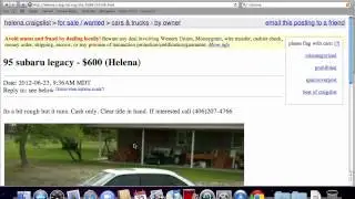 Craigslist Helena MT Used Cars and Trucks - For Sale by Owner Options Under $1000