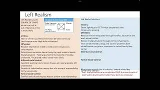4. Paper 3 crime and deviance revision - left realism right realism