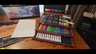 Ultimate 195-Piece Art Kit Review &mdash; Complete Drawing & Painting Set! Great Gift!