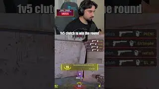 1v5 CLUTCH TO WIN THE ROUND #cs2 #csgo #counterstrike2