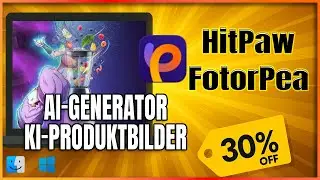 🤖 KI macht jetzt Produktbilder?! HitPaw FotorPea Update im Praxis-Check!