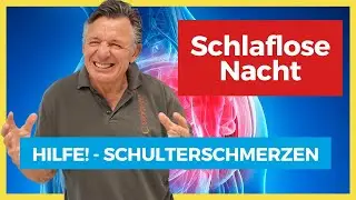 Schlaflose Nacht ⚡️ Du hast SCHULTERSCHMERZEN? SO Hilfst du dir!