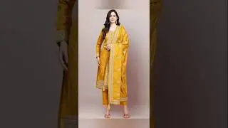 beautiful pretty look yellow suit designs #fashion #foryou