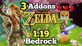 🟢 3 ZELDA Addons for Minecraft PE 1.19.X! | Maestra Sword Addon for Minecraft Bedrock!!