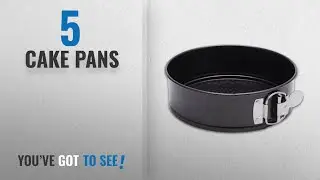 Top 10 Cake Pans [2018]: Hiware 7 Inch Non-stick Springform Pan / Cheesecake Pan / Leakproof Cake
