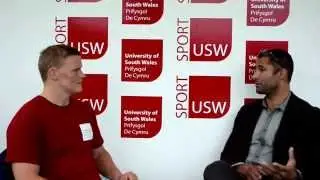 Extreme athlete Richard Parks in conversation with USW Sport student ambassador