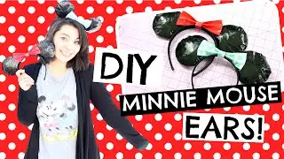 DIY Minnie Mouse Ears Tutorial! (Made With Duck Tape!)