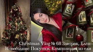 Christmas Vlog #68 Завтрак, Поездка в Елец, Новогодние Покупки, Композиция из ели 