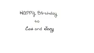 Happy Birthday Catrific and Joey Graceffa
