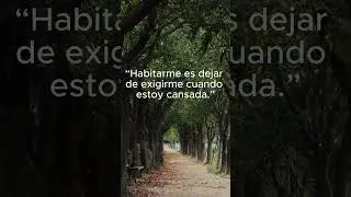Habitarme no es huir