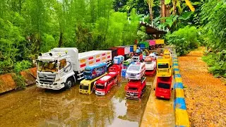 Wow !!! Mobil Truk Rc Tronton Panjang Bongkar Penuh Mobil Mobilan Truk Mixer, Bus Telolet, Ambulan 