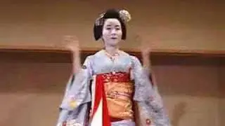 Maiko dance in a Kyoto hotel.