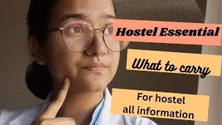 Hostel Essential |hostel packing| ✅ All information provided 👍