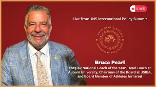 Coach Bruce Pearl addresses the JNS International Policy Summit (Jerusalem, Israel)