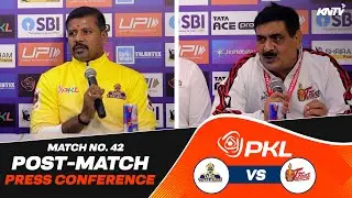 PKL 12 M42 | Tamil Thalaivas vs Telugu Titans | Press Conference ft. Arjun & Vijay