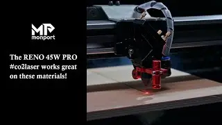 The RENO 45W PRO #co2laser works great on these materials!