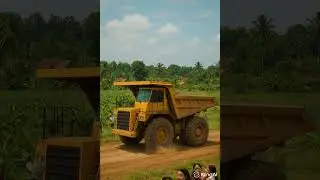 AI RC Trucks: Truck brings soil, #excavator #trending #truck #rc #farming #rccar #truckdriver