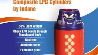 Indane composite smart cylinder  #composite LPG Gas,#gascylinder#cooking #cookingchannel#viralvideo