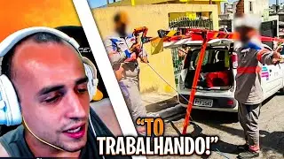 Reagindo a CONFUSÃO PARA CORTAR A LUZ por Policial Invisível