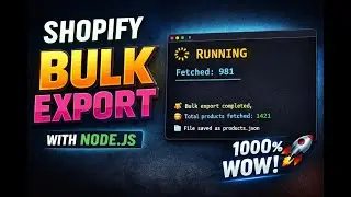Shopify Bulk Operations with Live Progress in Node js
