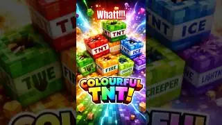 Colourful tnt in Minecraft 🤯 #shorts #viral