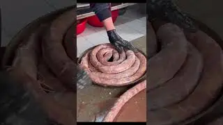 Only Fire & Meat 🔥 Handmade Tandoor Sausage | Street Food #uzbekistan #recipe #food
