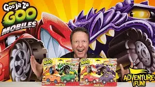 Обзор игрушечных машинок Heroes of Goo Jit Zu GOO MOBILES VERSUS SMASH PACKS AdventureFun!