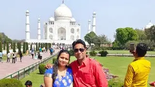 My first family trip to Taj Mahal ! The top tourist place of India