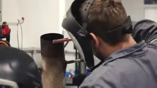 INSTA: Shortclip About Vitaliy's Hard Work On Chevy Exhaust.