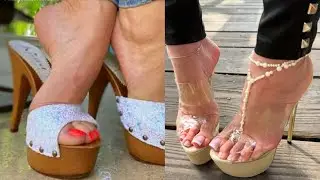 Beautiful High Heel Sandals Shoes Slippers Pumps latest Footwear Design's 