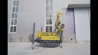 HQZ160L Pneumatic drilling rig with air compressor manufacture factory whatsapp +8613508973211
