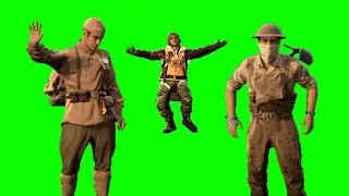 Call of Duty emotes animations on green screen #VFX #meme #COD