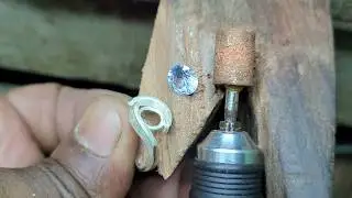 Diamond 💎 silver ring making process ! How to make a silver ring design