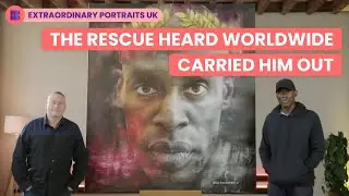 Hero Who Carried Protester Gets Portrait Painted | Extraordinary Portraits UK