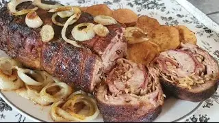 Lomo de cerdo relleno ,rica y fácil receta que no debes dejar de probar.