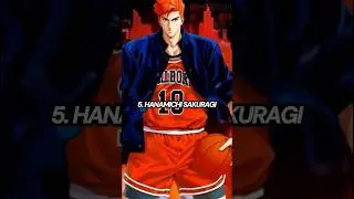 Top 10 Best players in Slam dunk #slamdunk #hanamichisakuragi #rukawa #Basketball