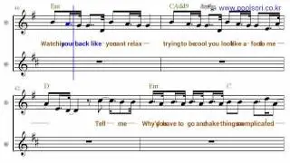 Complicated  - Bb Tenor/Soprano Sax Sheet Music  [ Avril Lavigne ]
