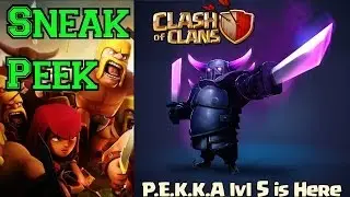 PEKKA Level 5!!! SNEAK PEEK plus Hog Rider Nerf Vs. Giant Bomb & MORE! - Clash of Clans Update