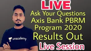 LIVE|Axis Bank PBRM Results Out|New ICICI PO Recruitment 2020|Axis Bank ABYB Program 2020|Banking