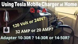 Using Tesla Mobile Charger at Home: Q & A