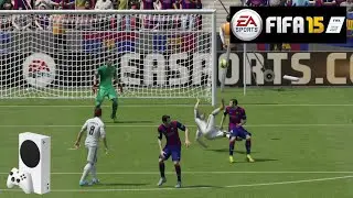 Barcelona vs Real Madrid - FIFA 15 Xbox Series S Gameplay (FIFA RETRO)