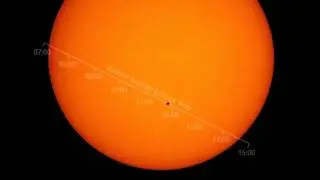 Mercury's May 9, 2016 Transit Path Across the Sun | Video