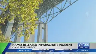 2 parachutists cited after allegedly leaping from Clays Ferry Bridge: 'I broke my leg'